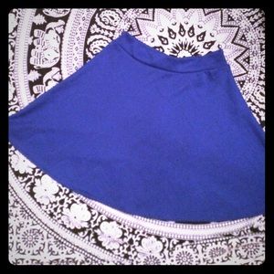 Royal Blue Skater Skirt
