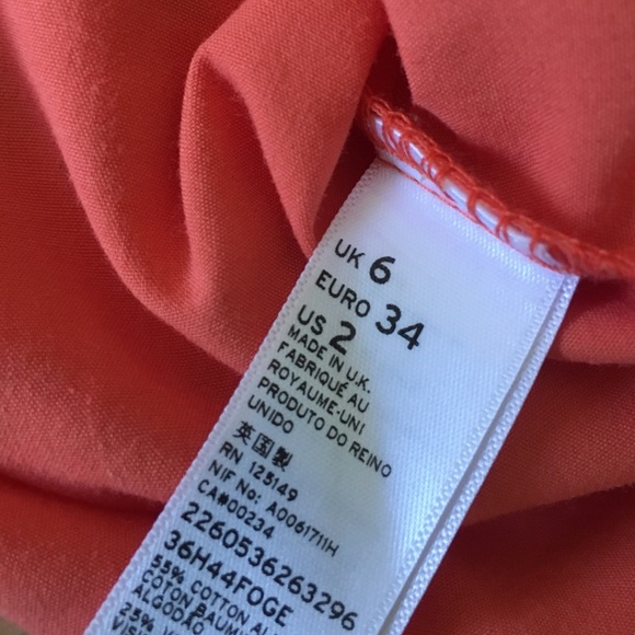 Orange lace skirt by top shop sz 2 - Picture 3 of 4