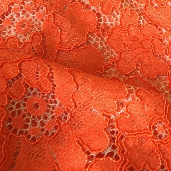 Orange lace skirt by top shop sz 2 - Picture 4 of 4