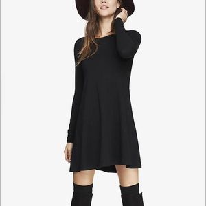 Express long sleeve trapeze dress