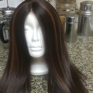 Chocolate brown lace wig