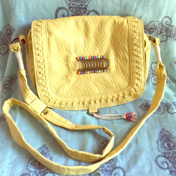 Yellow Free Bird cross-body bag