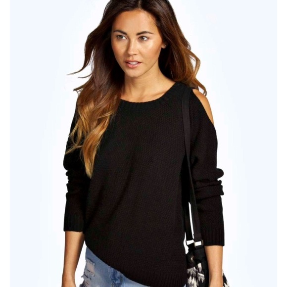 Cut out black sweater