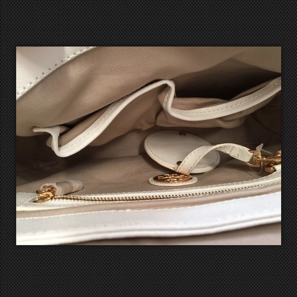 Tory Burch Saffiano large shoulder bag satchel - Picture 3 of 4