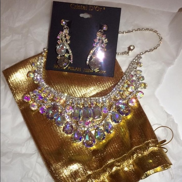 Prom dress & jewelry. More pictures if interested