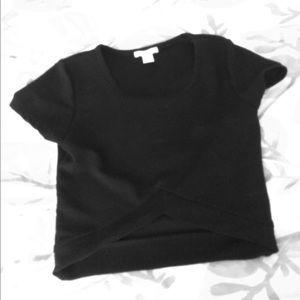 Black crop top
