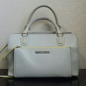 Nine West Grey and Yellow Satchel
