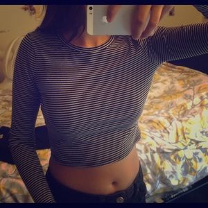 Striped crop top