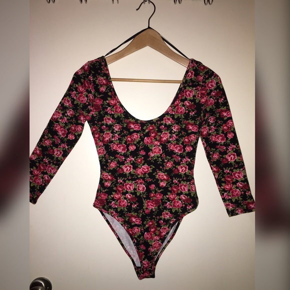 Forever 21 floral body suit