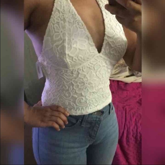 Urban outfitters lace halter top NWT