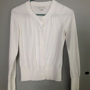 Banana Republic white cardigan