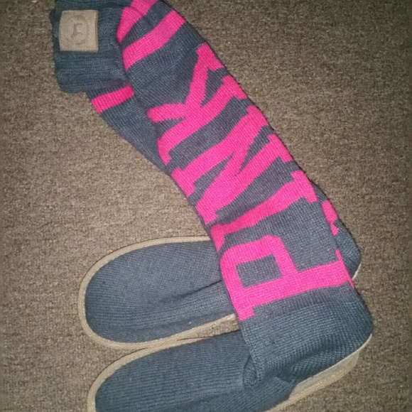 Vs pink slipper boots