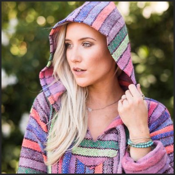 Beach Baja Hoodie White Multi - Picture 4 of 5