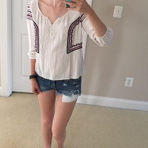 Boho blouse by American Eagle.