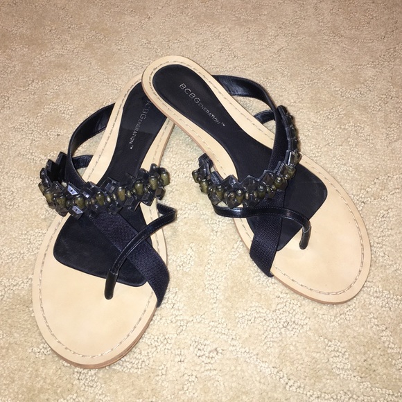 BCBGeneration black beaded sandals