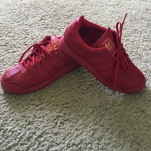 All Red Adidas Samoa 5y