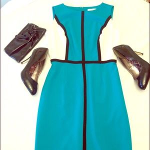 Calvin Klein Colorblock Sheath Dress