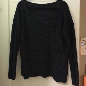 Black knit brandy sweater