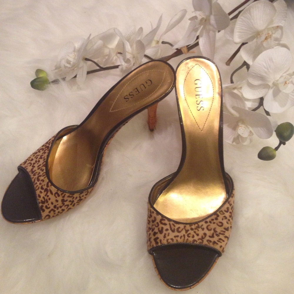 Guess pony hair sandals