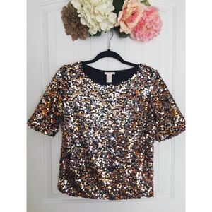 H&M sequin top