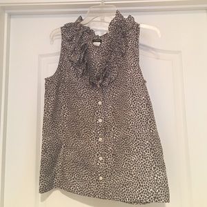 J. Crew Ruffle Collar Blouse