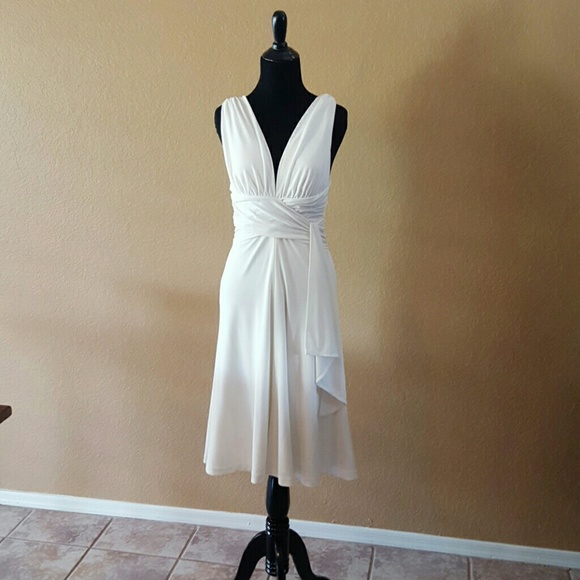 Reminiscent of Marilyn Monroe,  White/Black Dress