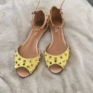 Schultz peep toe flats