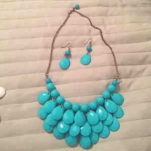 CHUNKY NECKLACE WITH EARRINGS