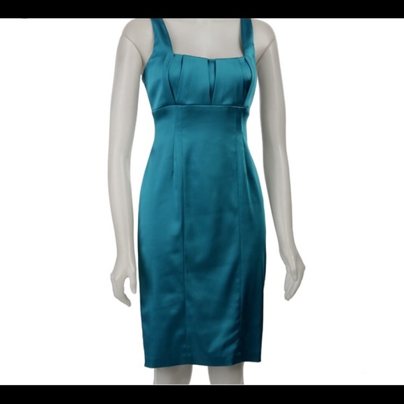 Aqua cocktail dress