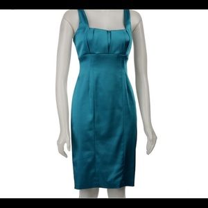 Aqua cocktail dress