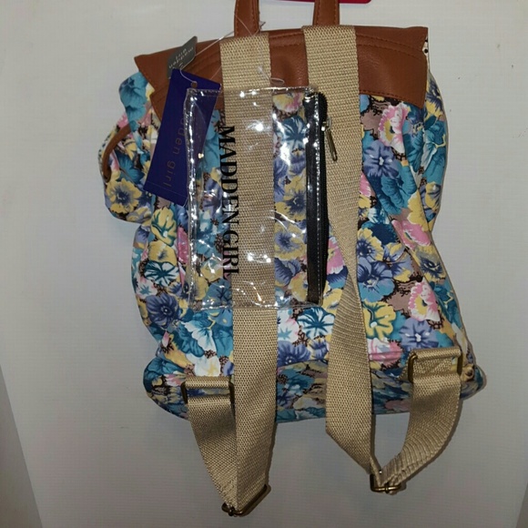 Madden girl floral print convertible top backpack - Picture 3 of 3