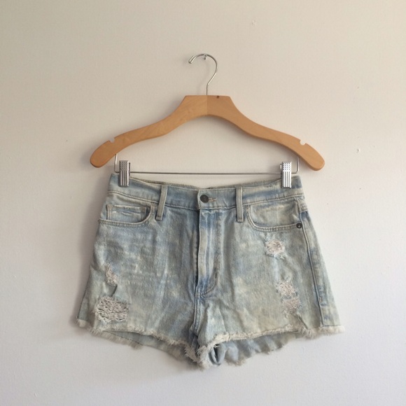 High-Waisted Distressed Abercrombie Shorts