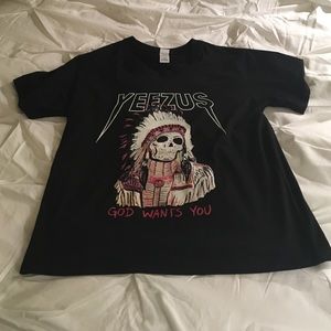 Yeezus black shirt God wants you