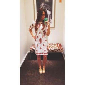 Michael Kors Embroidered Gauze Dress