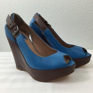 Ella Moss Leather Wedges