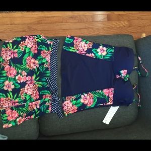 Tankini and skirt swimsuit