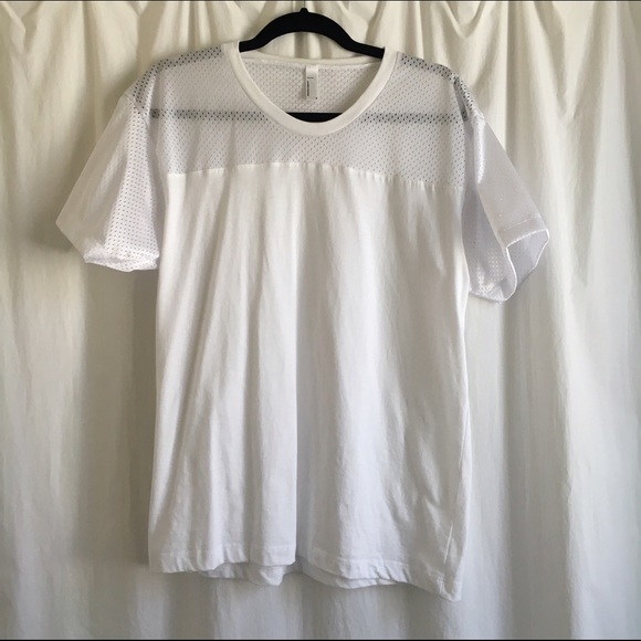 American Apparel cotton mesh tee