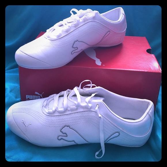 Puma- Soleil Cat- white-puma silver woman's size 9