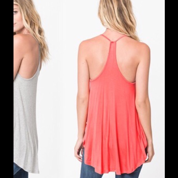 Orange Summer Style Tank - Picture 2 of 4