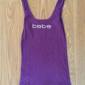 Bebe rhinestone tank