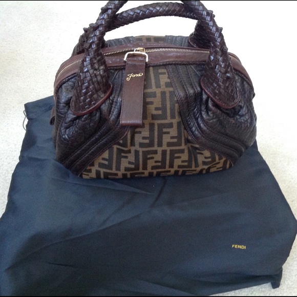 Brown Fendi handbag