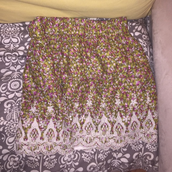 Floral-boho skirt