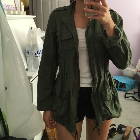 Military green jacket