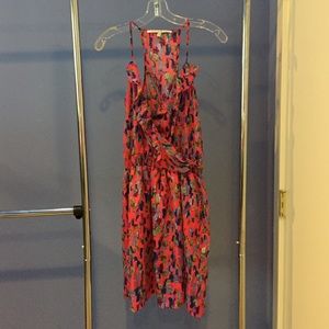 Pink ruffle top dress size large