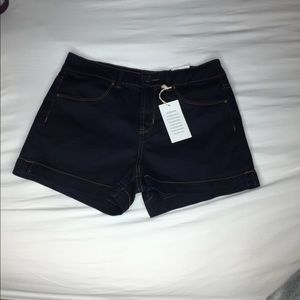 Dark Wash High Waist Denim Shorts NWT