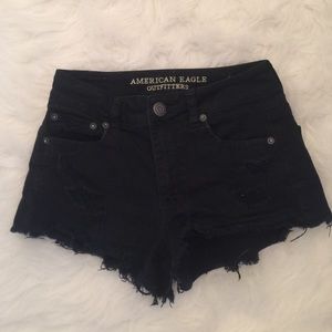 American eagle high waisted shorts size 2 black