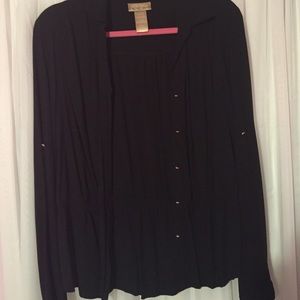 Black button up shirt!