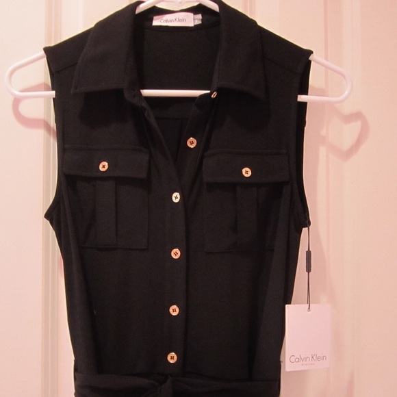 NWT Calvin Klein Jumpsuit Stretch Jersey Size 2