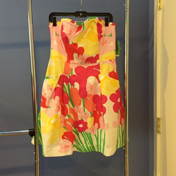 NWT Lilly Pulitzer strapless dress size 10