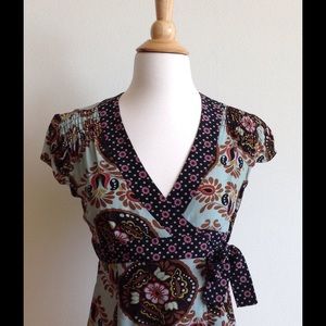 Nanette Lepore printed silk top - size 0